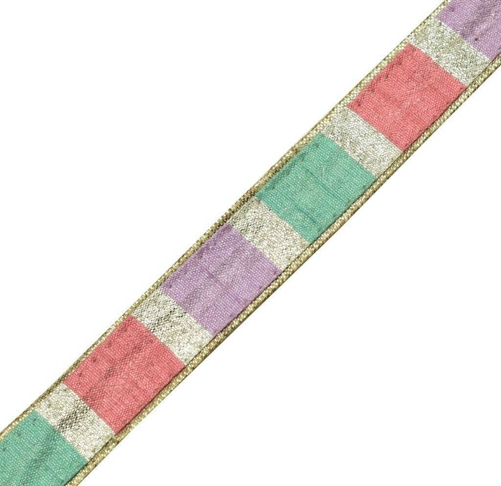 0.75" W 2 Yard Edging Border Indian Craft Trim Woven Mulit Sewing Ribbon Lace