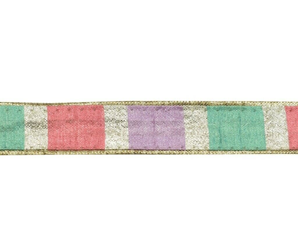 0.75" W 2 Yard Edging Border Indian Craft Trim Woven Mulit Sewing Ribbon Lace