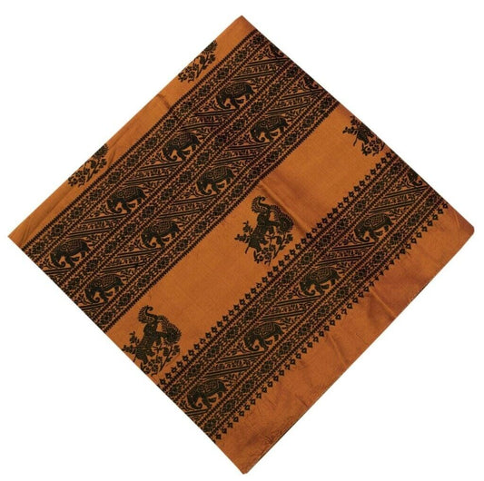 Vintage Saree Remnant Scrap Multi Purpose Woven Pure Silk Craft Design Fabric