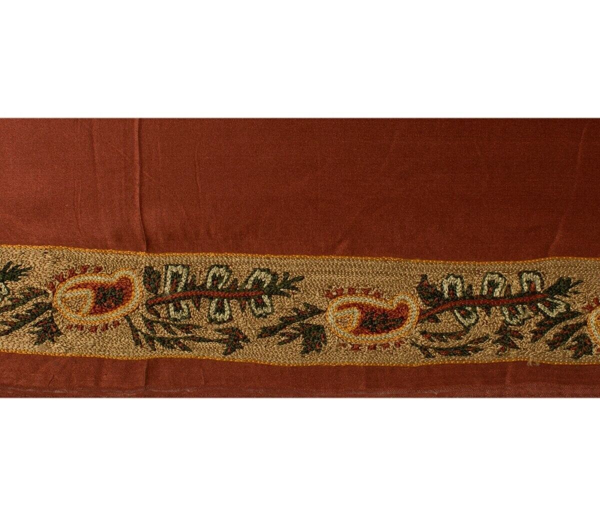 Vintage Sari Border Indian Craft Sewing Trim Hand Embroidered Edging Ribbon Lace