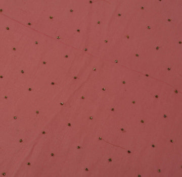 Blend Georgette Silk Magenta Vintage Sari Remnant Scrap Fabric for Sewing Craft
