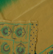 Vintage Saree Remnant Scrap Multi Purpose Craft Thread Embroidered Fabric