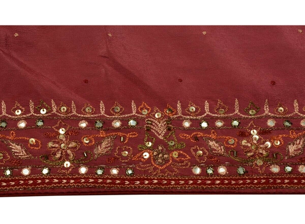 Vintage Saree Border Indian Craft Trim Hand Embroidered Mirror Work Ribbon Lace