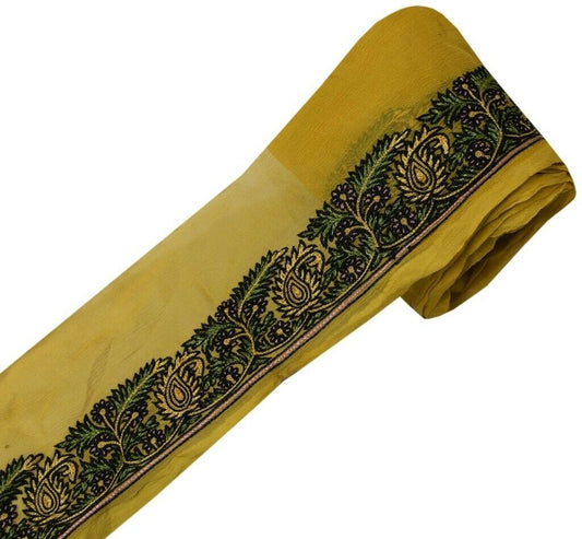 Vintage Sari Border Indian Craft Sewing Trim Embroidered Ribbon Lace