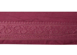 Vintage Sari Border Indian Craft Sewing Trim Woven Magenta Ribbon Lace