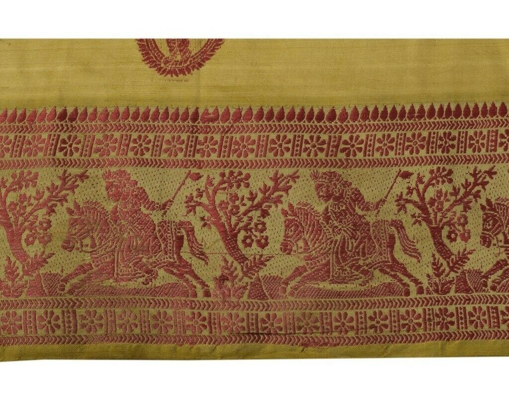 Vintage Sari Border Indian Craft Sewing Trim Woven Baluchari Ribbon Lace