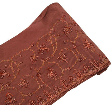 Vintage Sari Border Indian Craft Sewing Trim Hand Embroidered Pure Silk Lace