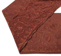 Vintage Sari Border Indian Craft Sewing Trim Hand Embroidered Pure Silk Lace