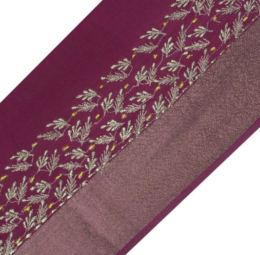 Vintage Sari Border Indian Craft Sewing Trim Zari Thread Embroidered Ribbon Lace