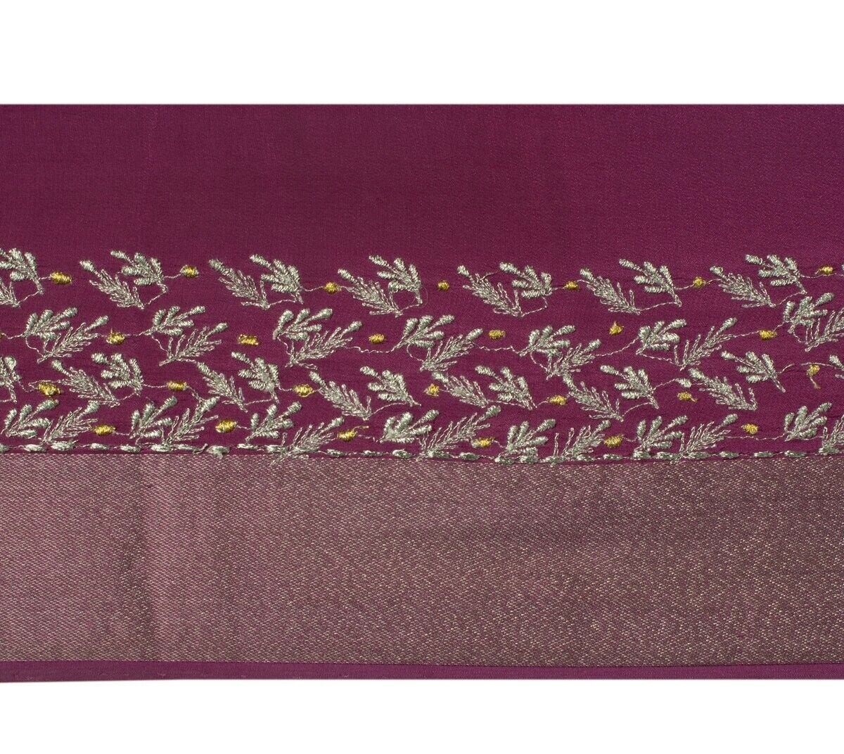 Vintage Sari Border Indian Craft Sewing Trim Zari Thread Embroidered Ribbon Lace