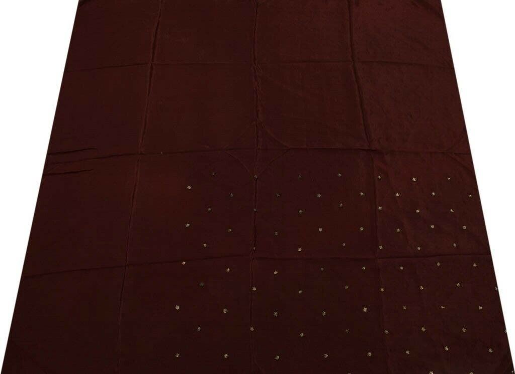 Vintage Saree Remnant Scrap Multi Purpose Design Craft Silk Fabric Hand Beaded