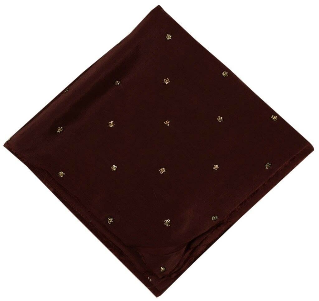 Vintage Saree Remnant Scrap Multi Purpose Design Craft Silk Fabric Hand Beaded