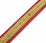 Vintage Saree Border Indian Craft Trim Antique Lace Hand Beaded Cream Ribbon