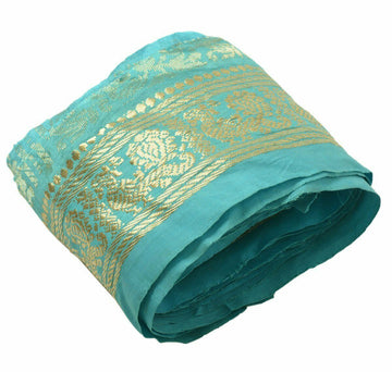 Vintage Saree Border Indian Craft Trim Antique Zari Woven Peacock Lace Ribbon