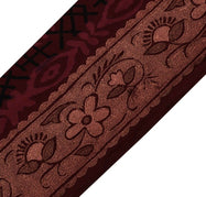 2.25" W Vintage Sari Border Indian Craft Sewing Trim Embroidered Ribbon Lace