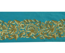 3" W Vintage Sari Border Indian Craft Sewing Trim Embroidered Ribbon Lace