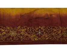 Vintage Sari Border Indian Craft Sewing Trim Embroidered Ribbon Lace Maroon