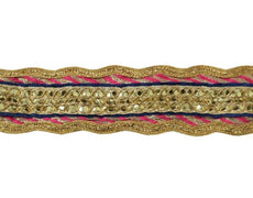Vintage Sari Border Indian Craft Sewing Trim Sequins Dori Stitch Lace Ribbon