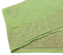 Vintage Sari Border Indian Craft Trim Hand Beaded Zardozi Embroidered Green Lace