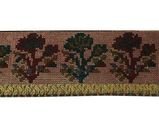 3.5" W Vintage Sari Border Indian Craft Trim Embroidered Sewing Ribbon Lace