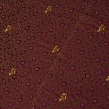 Indian Art Silk Woven Embroidered Vintage Sari Remnant Scrap Fabric Sew Craft