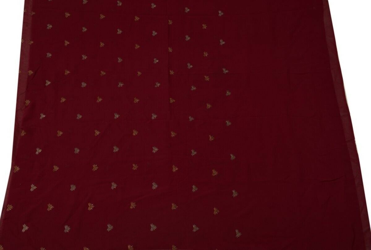 100% Pure Georgette Silk Vintage Sari Remnant Scrap Fabric for Sewing Craft
