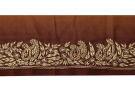 Vintage Saree Sewing Trim Indian Craft Border Hand Embroidered Ribbon Lace