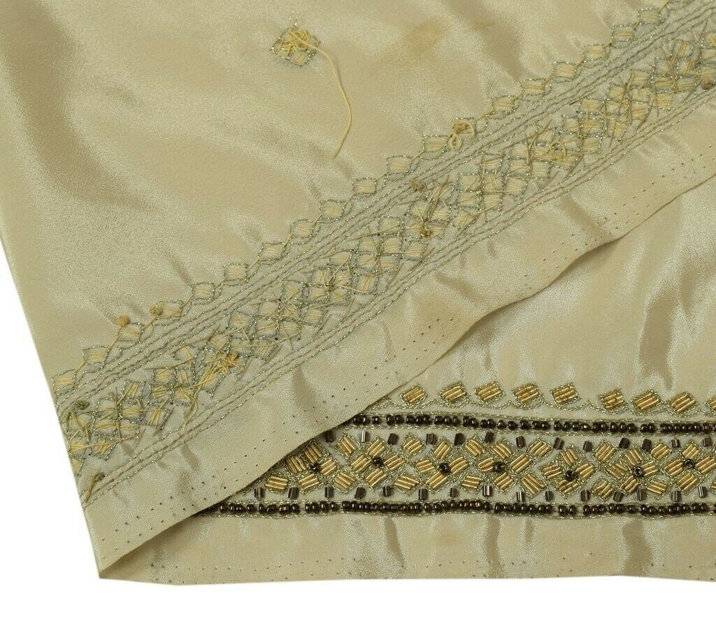 Vintage Sari Border Indian Craft Sewing Trim Hand Beaded Zardozi Ribbon Lace