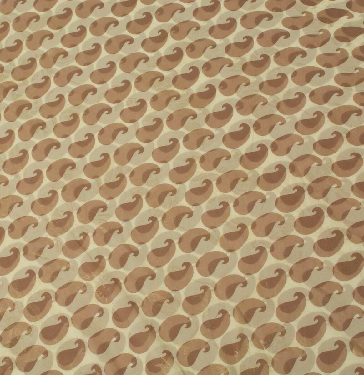 Blend Georgette Silk Printed Vintage Sari Remnant Scrap Fabric for Sewing Craft