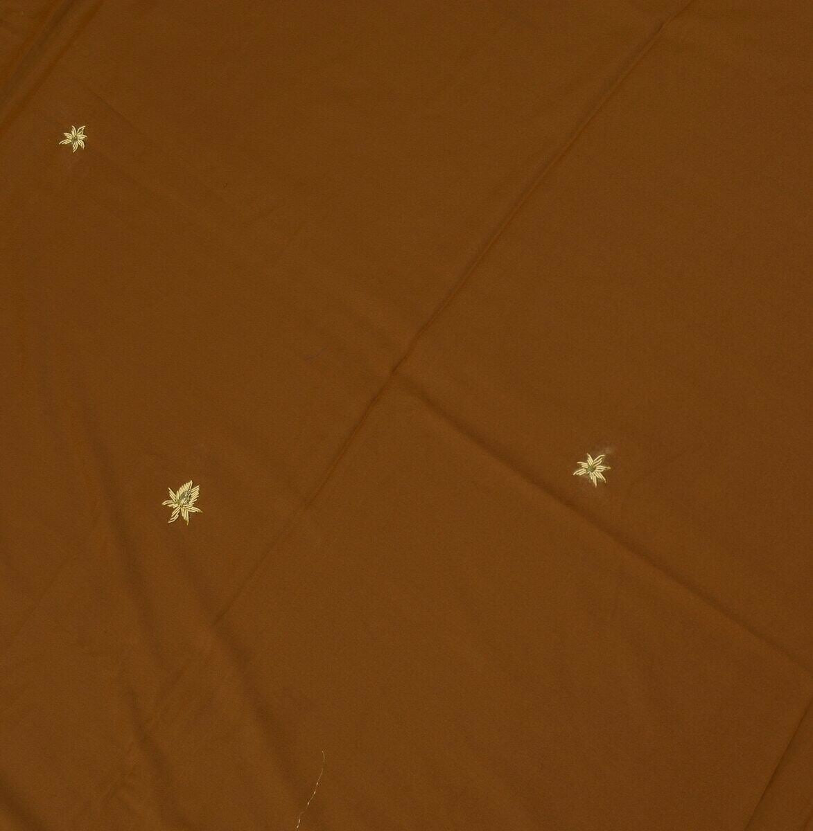 Blend Crepe Silk Hand Beaded Vintage Sari Remnant Scrap Fabric for Sewing Craft