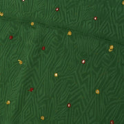 Indian Art Silk Self Woven Vintage Sari Remnant Scrap Fabric for Sewing Craft
