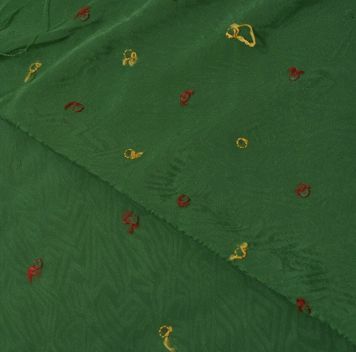 Indian Art Silk Self Woven Vintage Sari Remnant Scrap Fabric for Sewing Craft