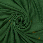 Indian Art Silk Self Woven Vintage Sari Remnant Scrap Fabric for Sewing Craft