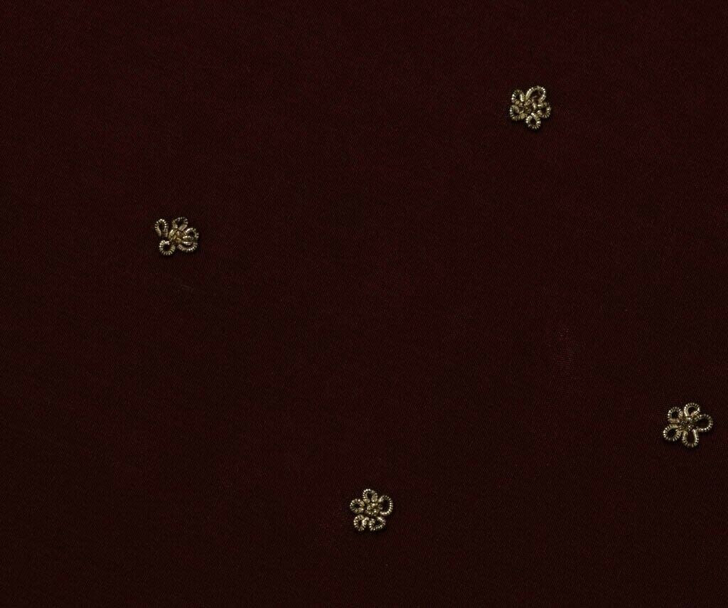 Vintage Saree Remnant Scrap Multi Purpose Pure Silk Craft Fabric Hand Beaded
