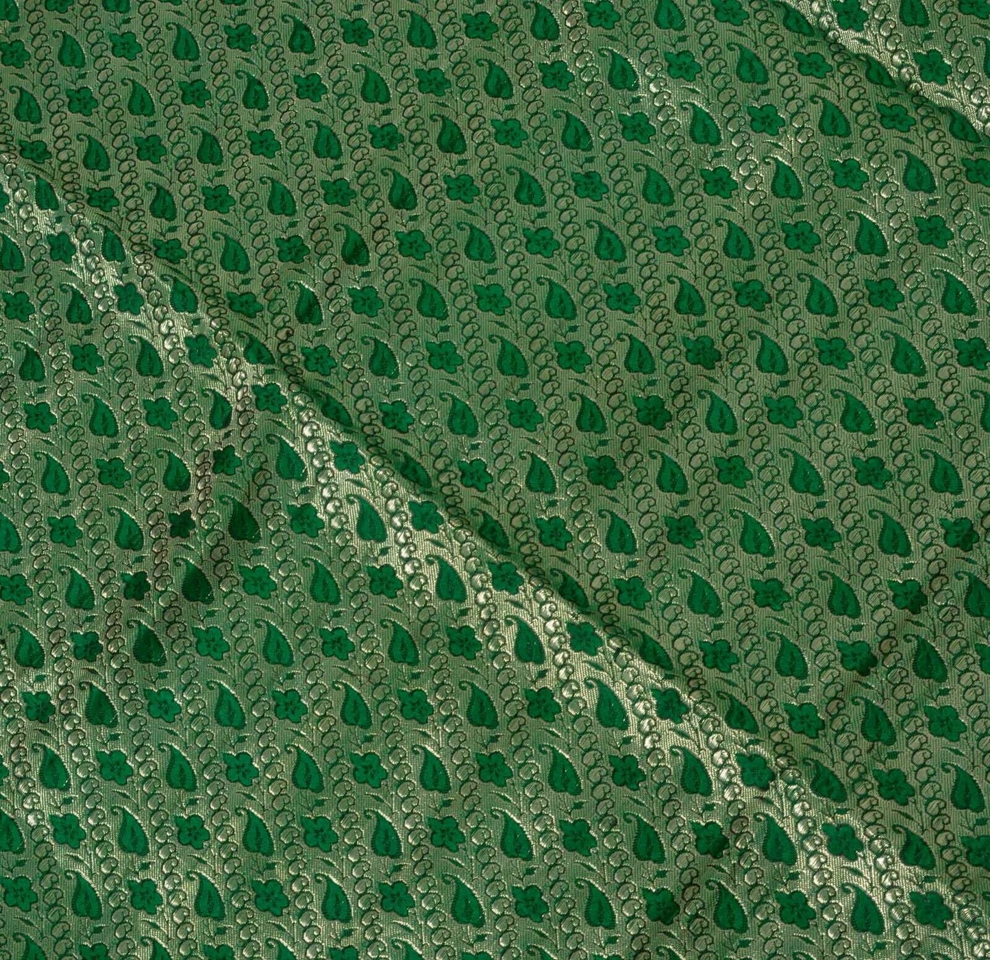 Vintage Saree Remnant Scrap Multi Purpose Craft All Over Zari Woven Fabric