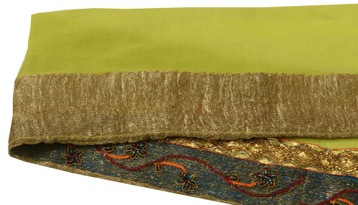 Antique Vintage Saree Border Indian Craft Trim Beaded Embroidered Ribbon Lace