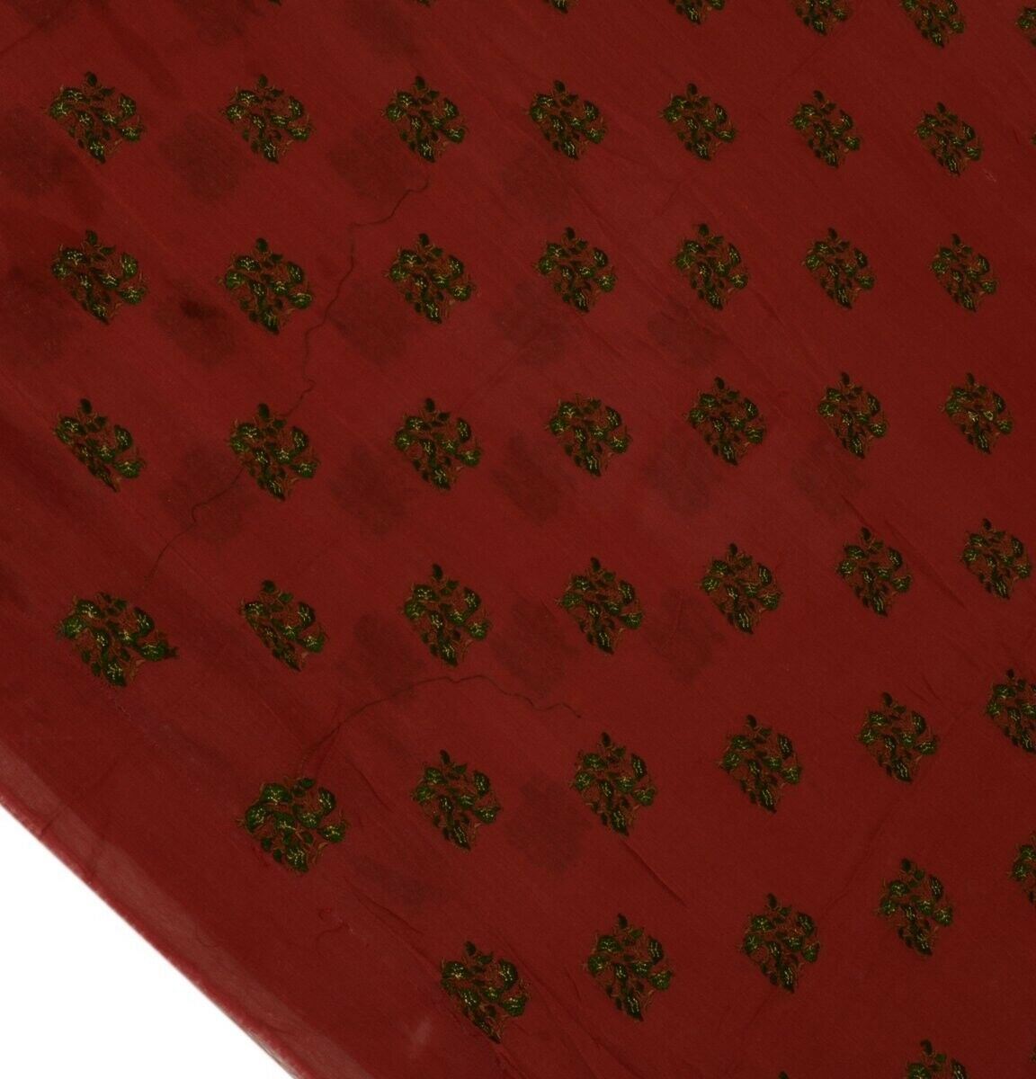 Pure Georgette Silk Vintage Sari Remnant Scrap Fabric for Sewing Craft Magenta