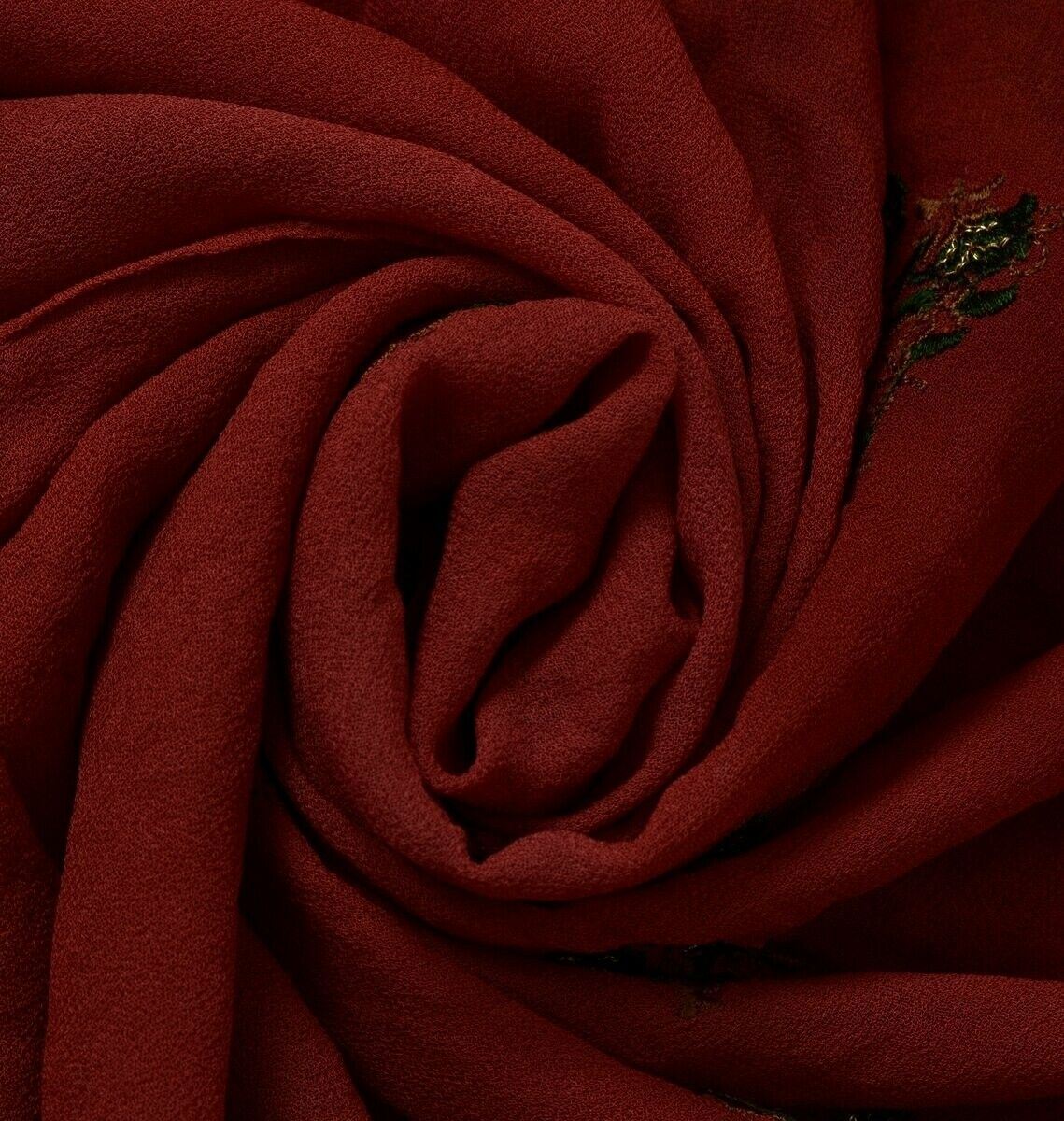 Pure Georgette Silk Vintage Sari Remnant Scrap Fabric for Sewing Craft Magenta