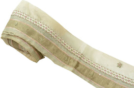 Antique Vintage Saree Border Craft Trim Hand Beaded Zardozi Patch Work Ribbon