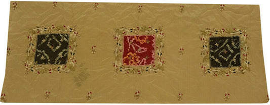Vintage Saree Multi Purpose Fabric Piece for Sew Craft Hand Beaded Zardozi Crepe