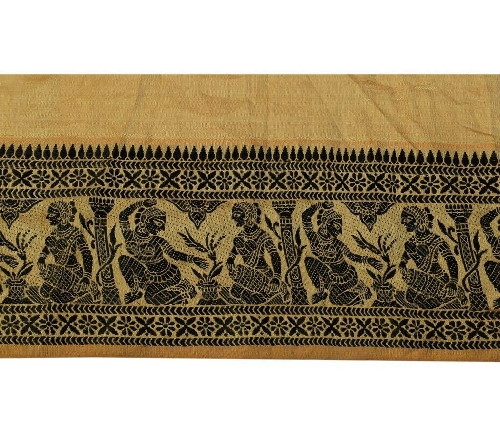 Vintage Sari Border Indian Craft Sewing Trim Woven Baluchari Ribbon Lace