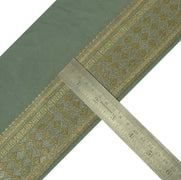 Vintage Sari Border Indian Craft Sew Trim Golden Silver Zari Woven Ribbon Lace