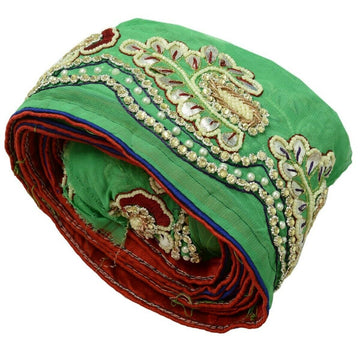 Vintage Saree Border Indian Craft Trim Hand Beaded Gota Patti Stones Ribbon Lace