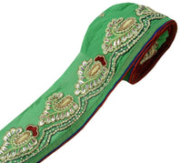 Vintage Saree Border Indian Craft Trim Hand Beaded Gota Patti Stones Ribbon Lace