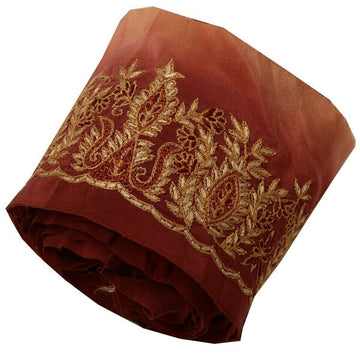 Vintage Saree Border Indian Craft Trim Hand Embroidered Sewing Ribbon Lace