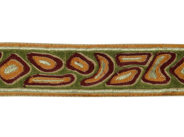 1.75" W Vintage Sari Border Indian Craft Trim Embroidered Sewing Ribbon Lace