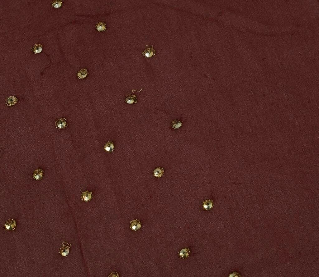 100% Pure Georgette Silk Vintage Sari Remnant Scrap Fabric for Sewing Craft
