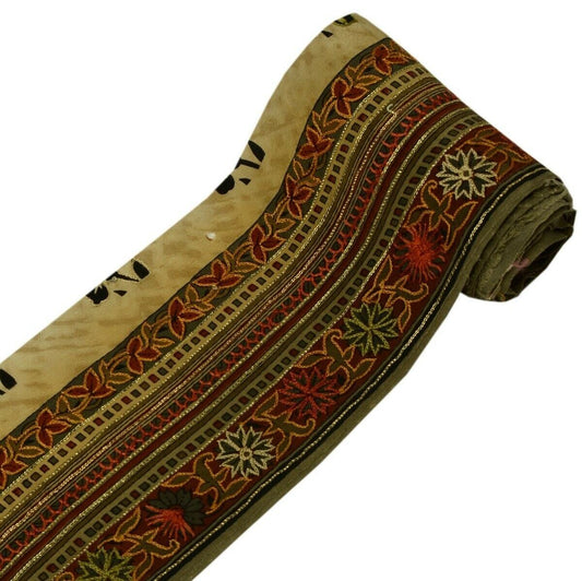 Vintage Saree Border Indian Craft Trim Printed Embroidered Sewing Ribbon Lace