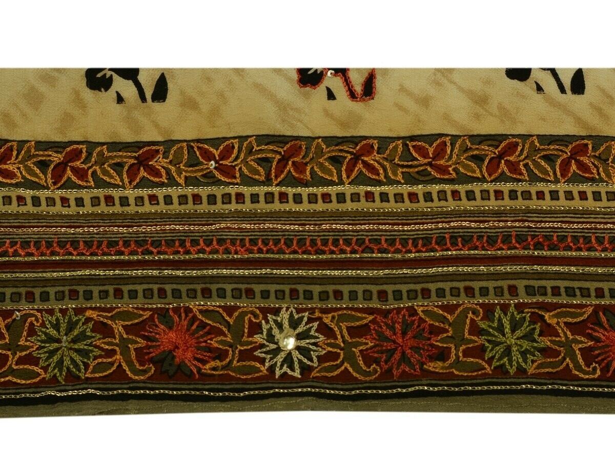 Vintage Saree Border Indian Craft Trim Printed Embroidered Sewing Ribbon Lace