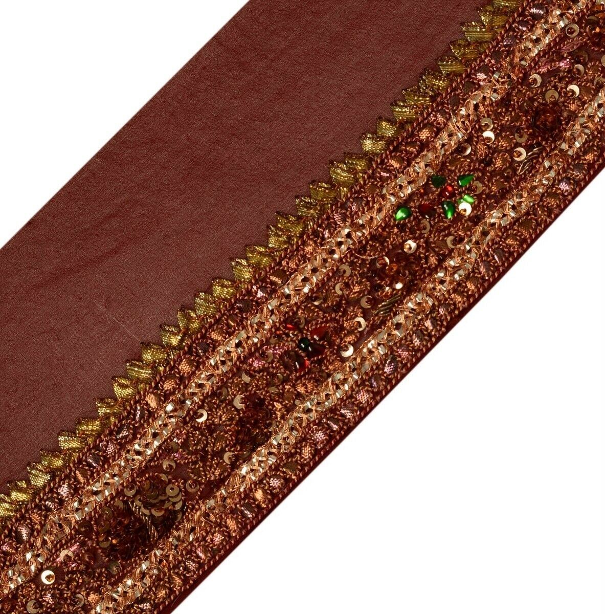 Vintage Saree Border Indian Craft Trim Hand Beaded Gota Patti Dori Stitch Lace